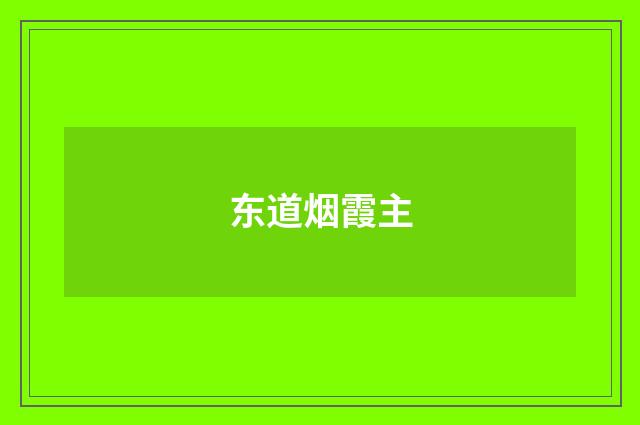 东道烟霞主
