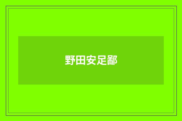 野田安足鄙