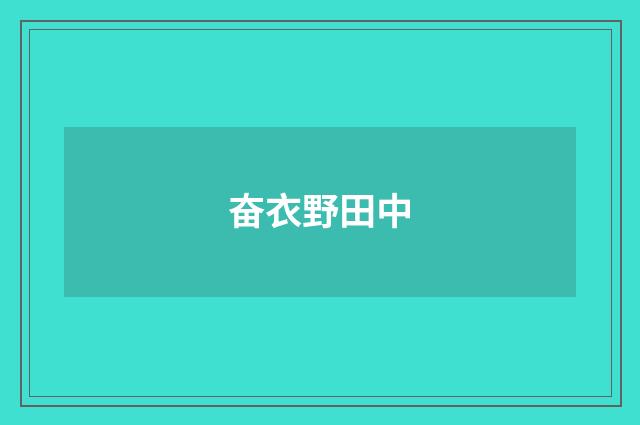 奋衣野田中