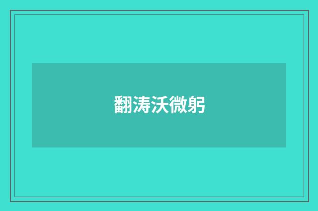 翻涛沃微躬