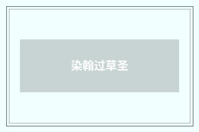 染翰过草圣