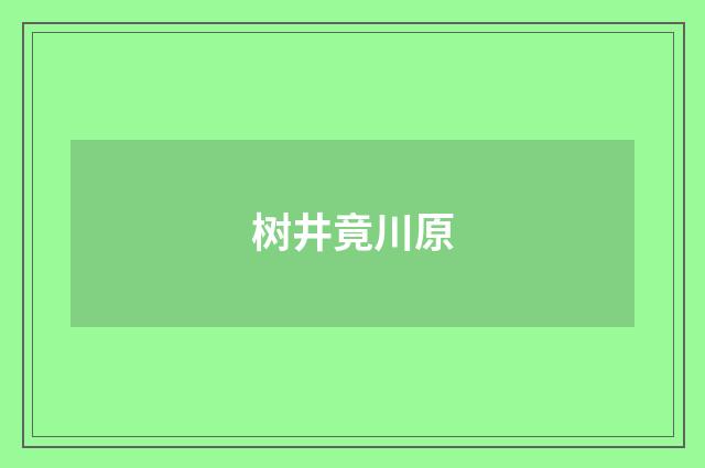 树井竟川原