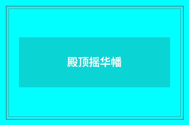 殿顶摇华幡