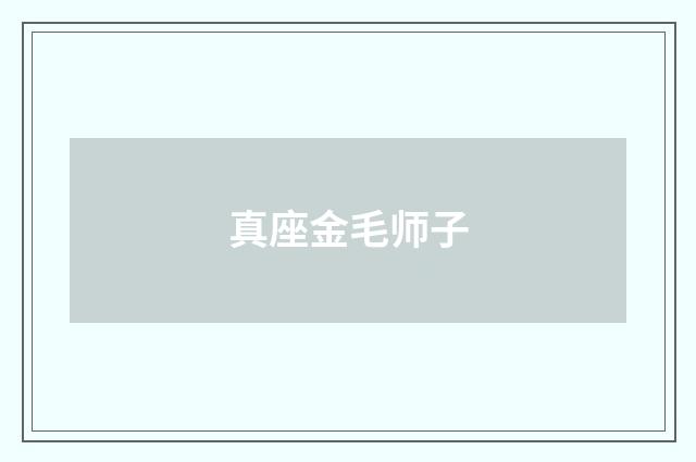真座金毛师子