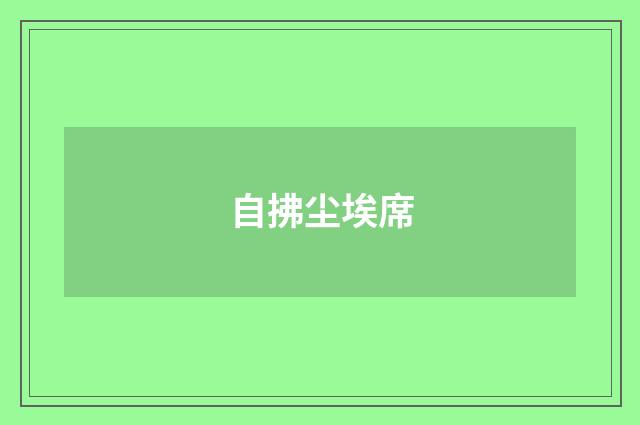自拂尘埃席