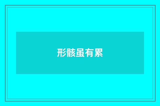 形骸虽有累