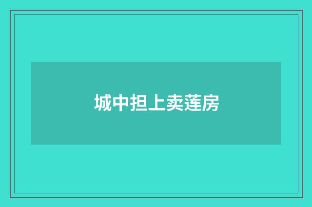 城中担上卖莲房