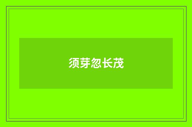 须芽忽长茂