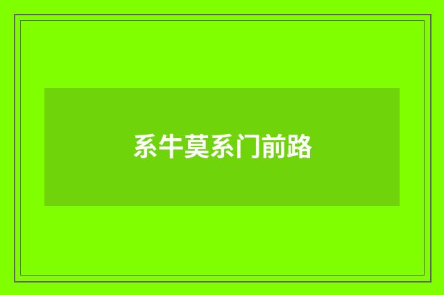 系牛莫系门前路