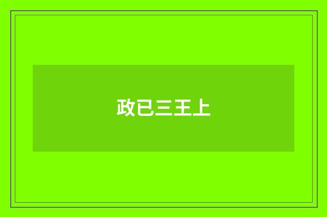 政已三王上