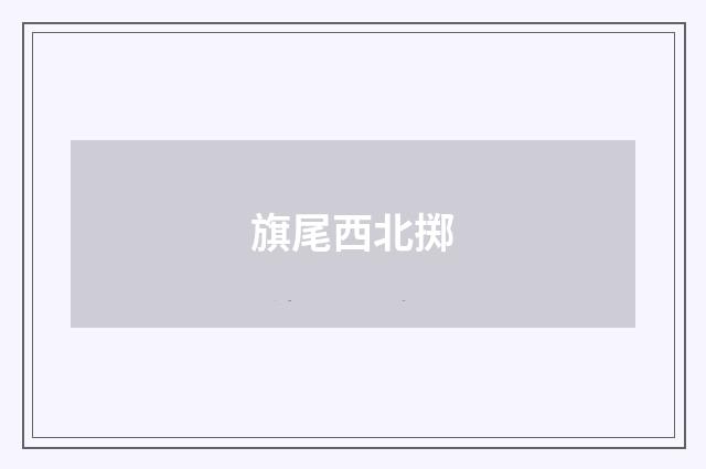 旗尾西北掷