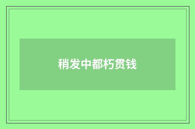 稍发中都朽贯钱
