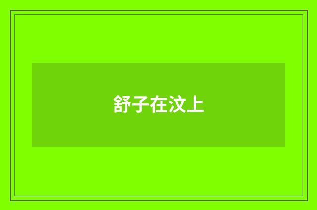 舒子在汶上