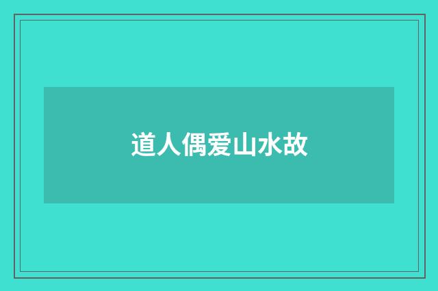 道人偶爱山水故