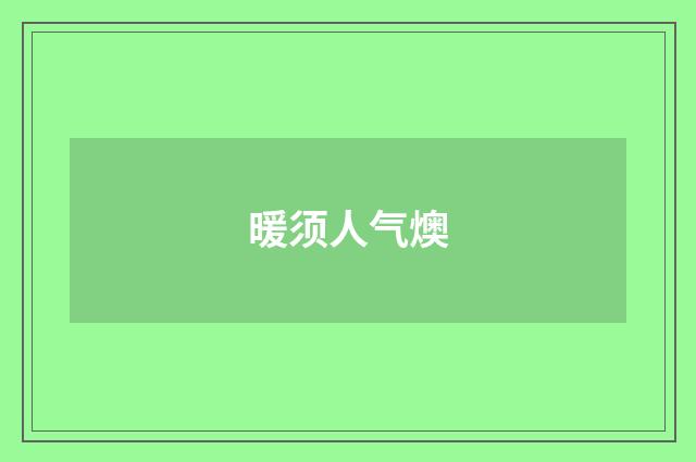 暖须人气燠