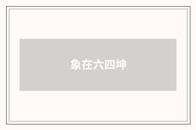 象在六四坤