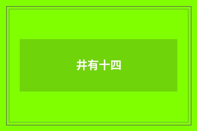 井有十四