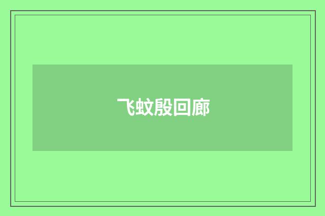 飞蚊殷回廊