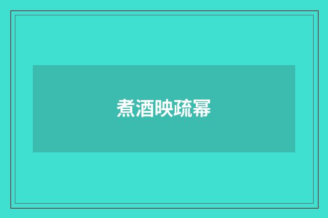 煮酒映疏幂