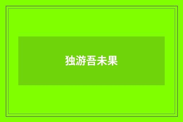 独游吾未果