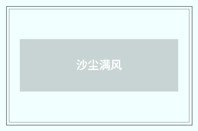 沙尘满风