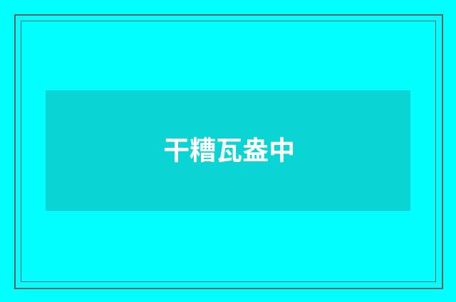 干糟瓦盎中