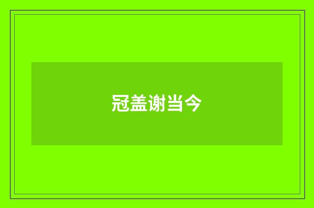 冠盖谢当今