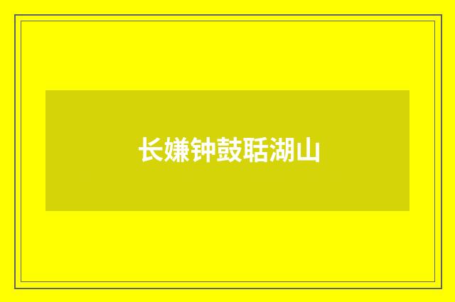 长嫌钟鼓聒湖山