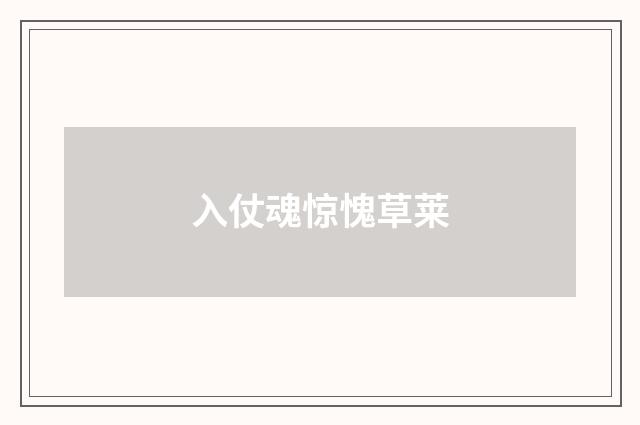 入仗魂惊愧草莱