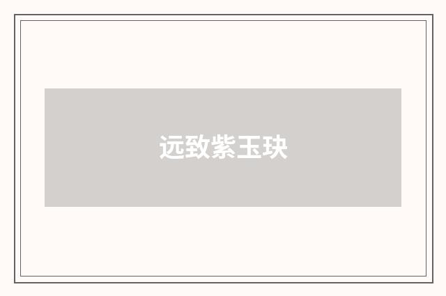 远致紫玉玦