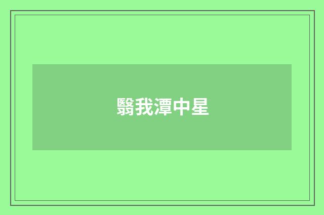 翳我潭中星