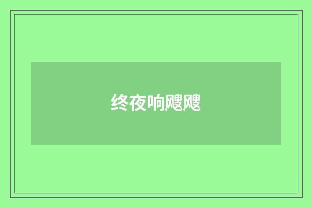 终夜响飕飕