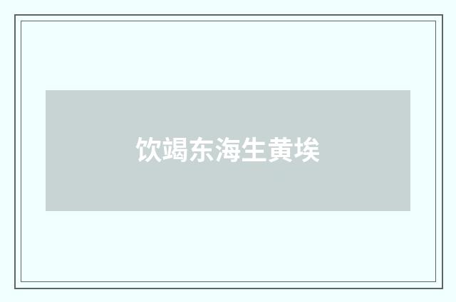饮竭东海生黄埃