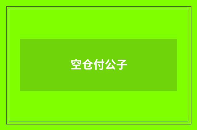 空仓付公子