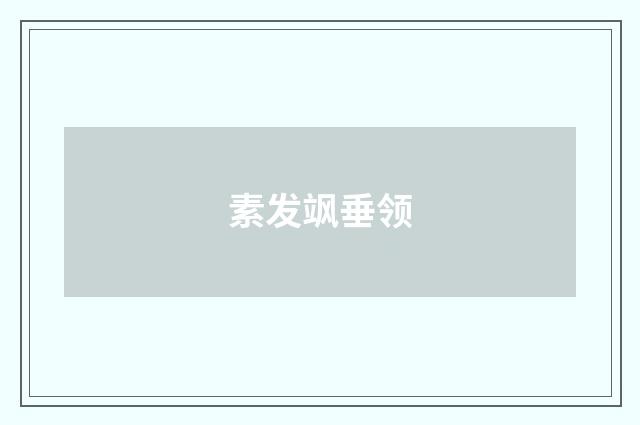 素发飒垂领
