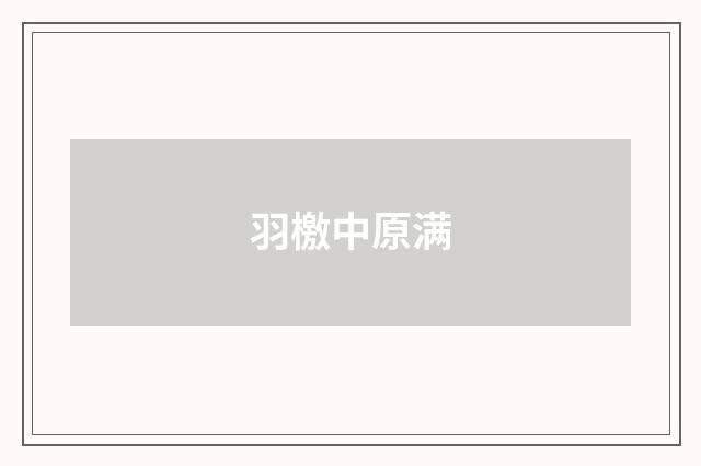羽檄中原满