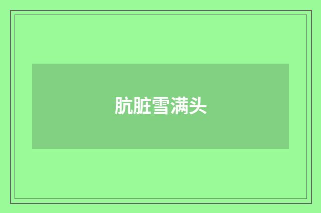 肮脏雪满头