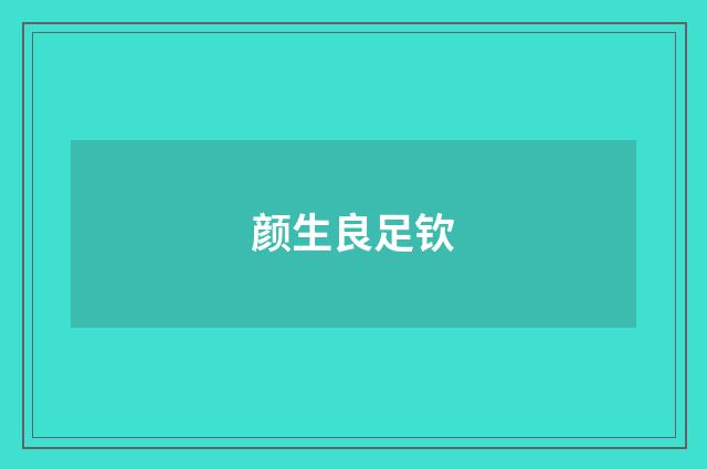 颜生良足钦