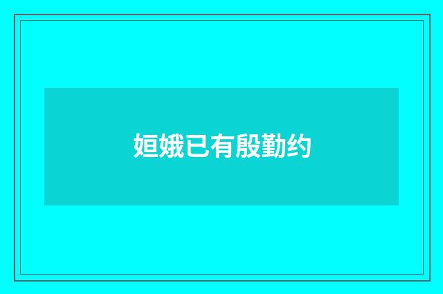 姮娥已有殷勤约