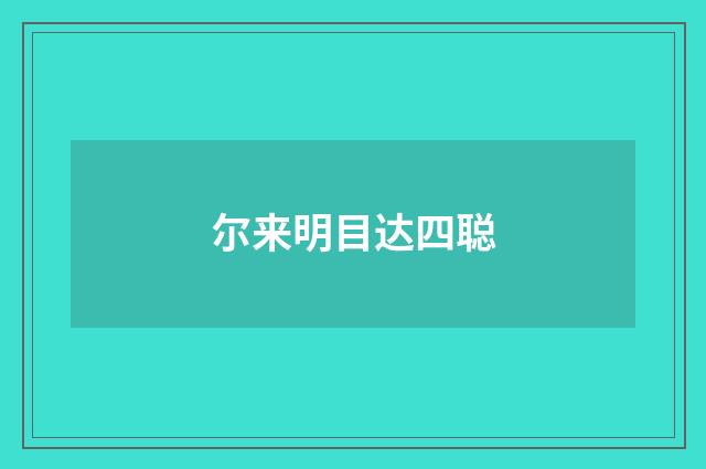 尔来明目达四聪