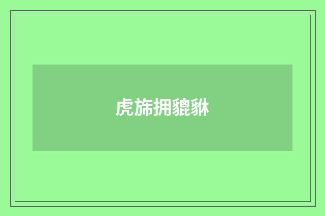 虎旆拥貔貅