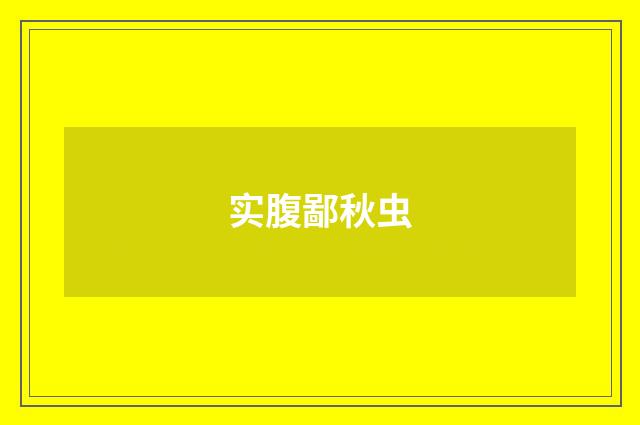 实腹鄙秋虫