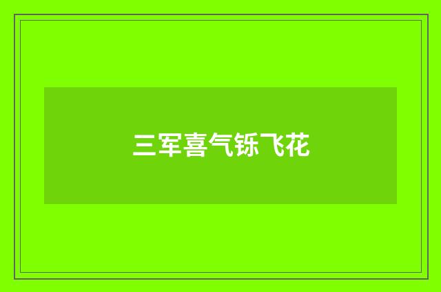 三军喜气铄飞花