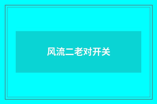 风流二老对开关