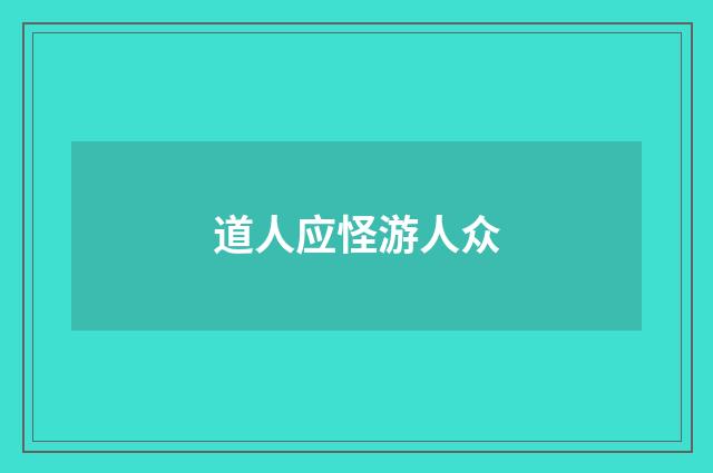 道人应怪游人众
