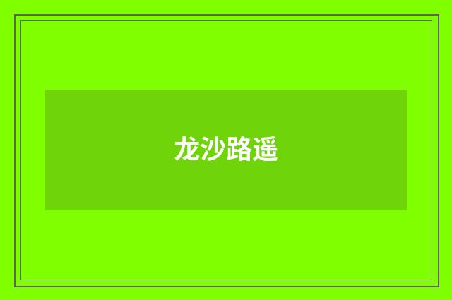 龙沙路遥
