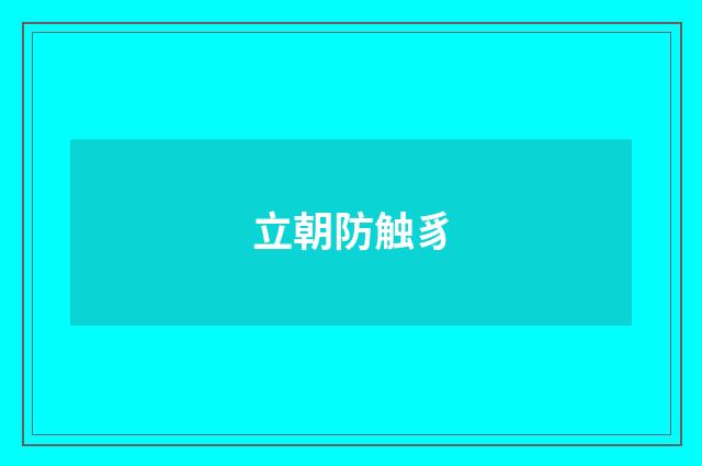 立朝防触豸
