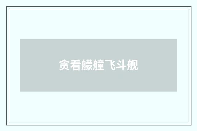 贪看艨艟飞斗舰