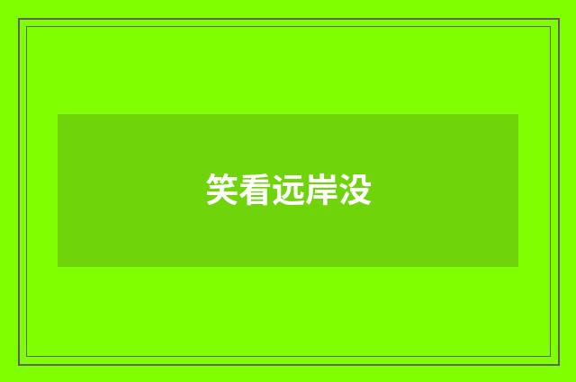 笑看远岸没