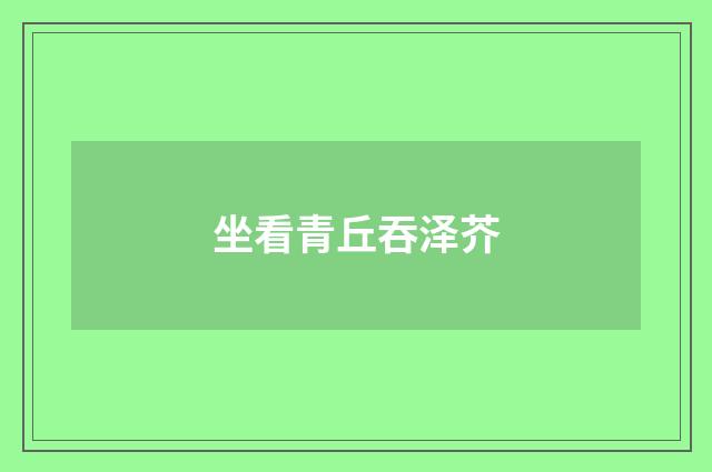 坐看青丘吞泽芥